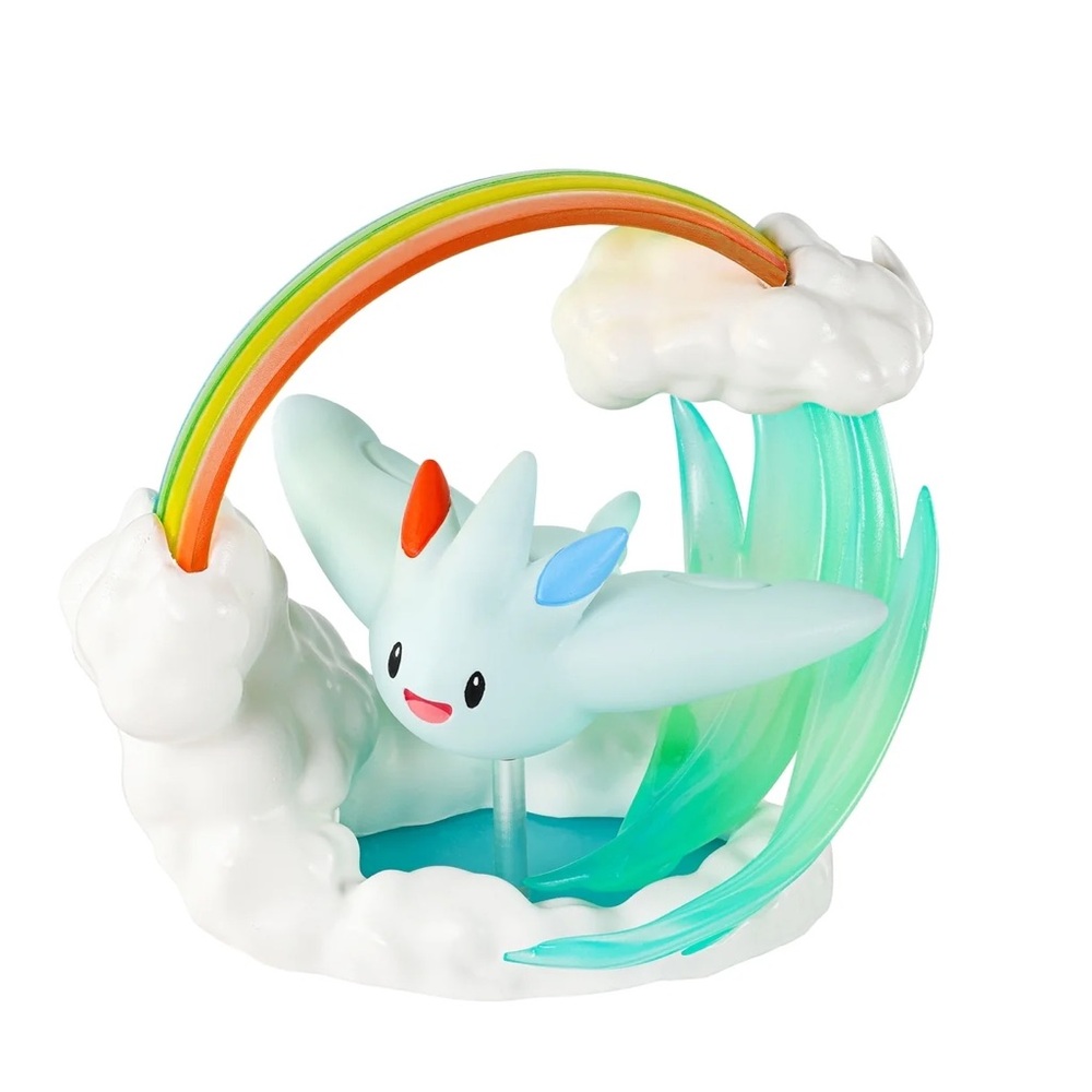 Pokemon Togekiss Re-Ment Circular Diorama Figure Figurine Toy Rainbow New